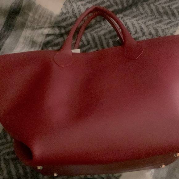 DIMONI Rubino Leather Xl Tulip Satchel - Picture 1 of 10